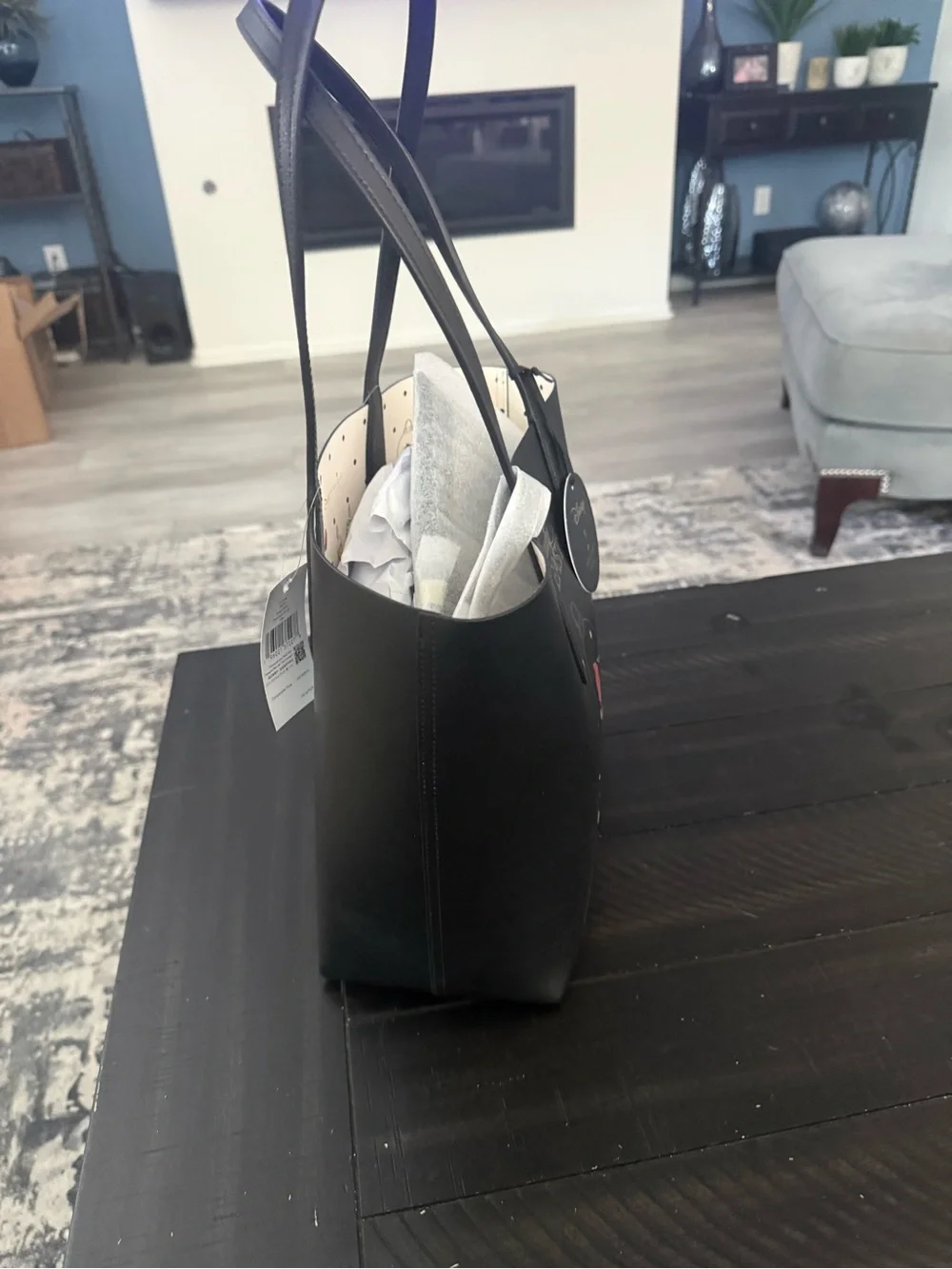 NWT Kate Spade x Disney Black Beauty and the Beast Reversible Rose Tote